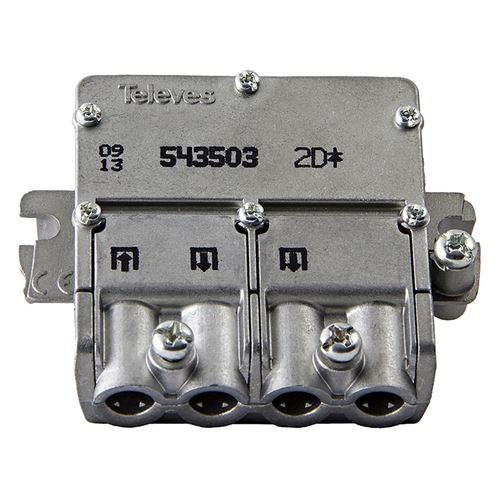 Televés F3155435 Satellite Splitter Connecteur F 4.4 Db / 5-2400 Mhz - 2 sorties
