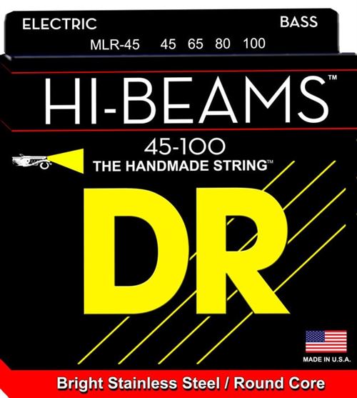 Jeu de cordes guitare basse DR Hi-Beam Medium-Lite MLR45
