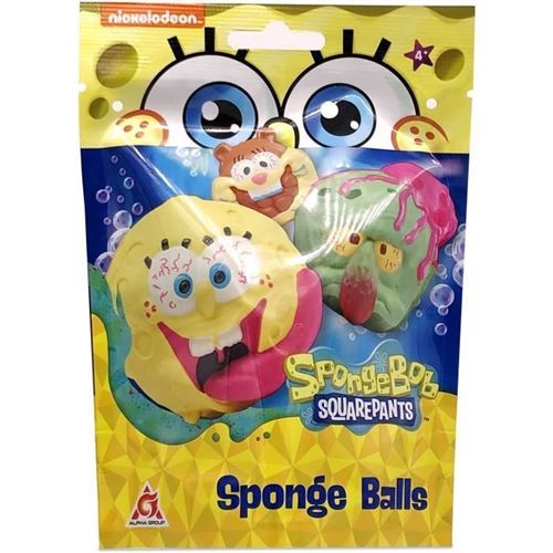 BOB L'EPONGE Balles - Assortiment de 6 personnages