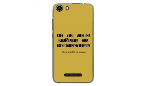 Coque souple pour Wiko Lenny 2 avec impression Motifs frôler la perfection or