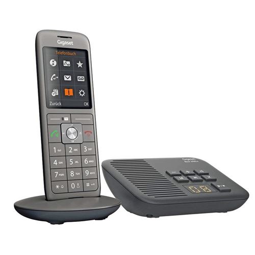 Gigaset 4250366817255-H2824 B111 Téléphone sans fil Anthracite/noir