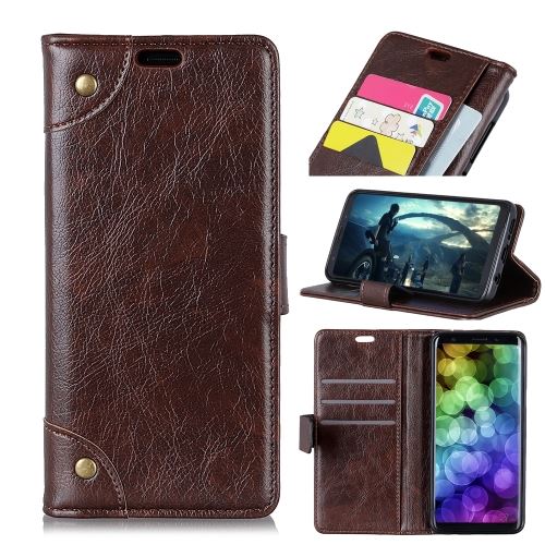Doogee X70 Housse Etui Cuir Pu Texture Nappa Café Als89418