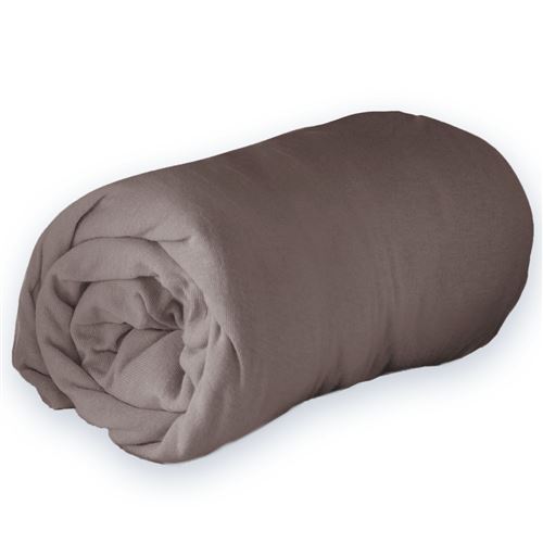 Drap housse 2 personnes 140 x 190 cm jersey uni jersy Ombre