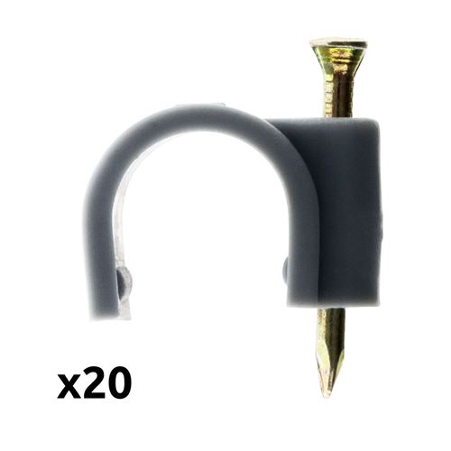 Zenitech Gris - Lot De 20 Crochets Fixation Ø14mm - Image 3