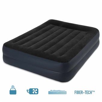 intex matelas gonflable intex 64124 lit double invites 152x203x42 couchage equipements sportifs fnac