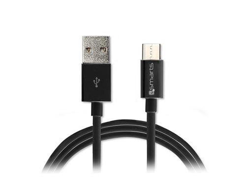 Câble USB-C 4smarts Basic LinkCord - 1m - Noir