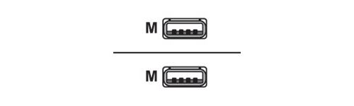 Equip - USB-kabel - USB (M) naar USB (M) - USB 2.0 - 1.8 m - zwart