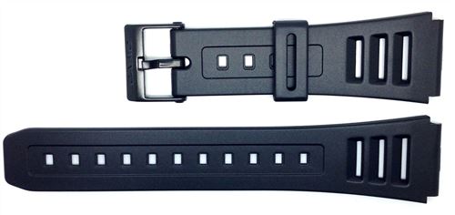Casio bracelet de montre 70377663 pour W-740, JC-10, JC-11, W-54 - Noir