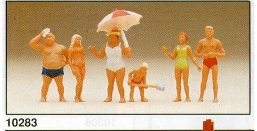 Preiser 1/87 Ème - PR10283 - Modélisme Ferroviaire - Famille à la Mer