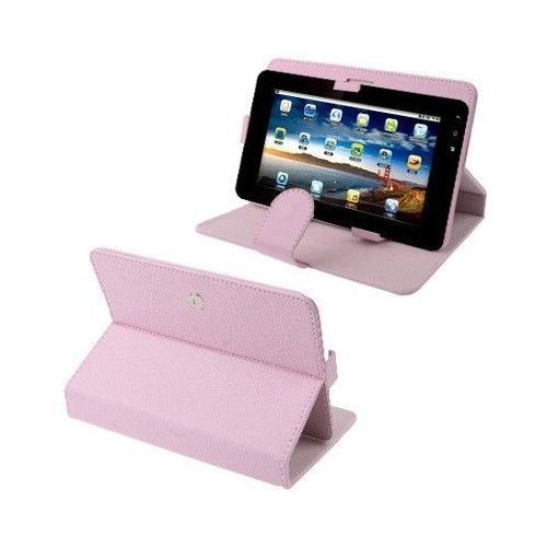 Yonis Rose Housse Tablette Tactile Universelle 9' Mode 360° Pression Simili Cuir