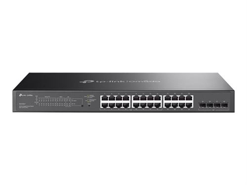 TP-Link Omada SG2428LP V1 - Commutateur - intelligent - 16 x 10/100/1000 (PoE+) + 8 x 10/100/1000 + 4 x Gigabit Ethernet SFP - Montable sur rack - PoE+ (150 W)