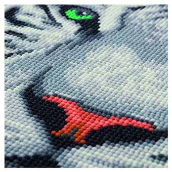 Kit tableau diamant 30x30cm- tigre des neiges