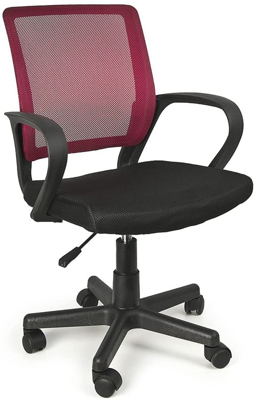 Chaise de bureau pour enfants / rouge bordeaux