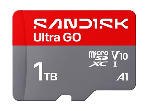 SanDisk Ultra GO - Flashgeheugenkaart - 1 TB - A1 / UHS-I U1 / Class10 - microSDXC UHS-I