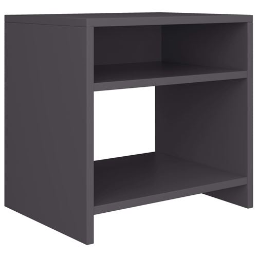 vidaXL Table de chevet Gris 40 x 30 x 40 cm Aggloméré