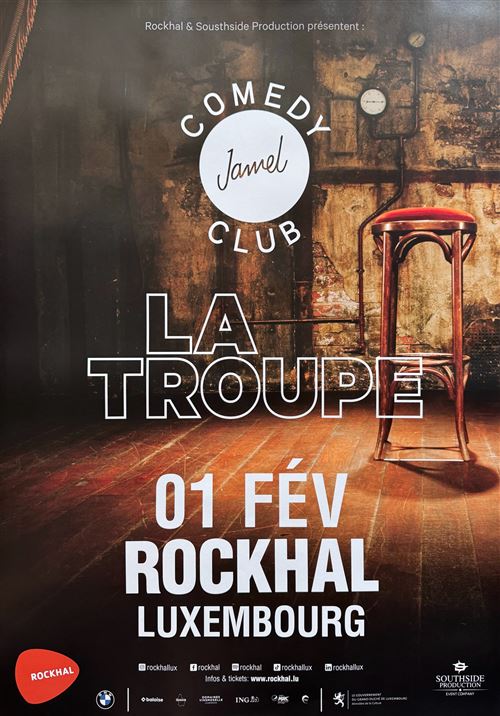 Affiche - Jamel Comedy Club - La Troupe 2002 Luxembourg - 60x80cm