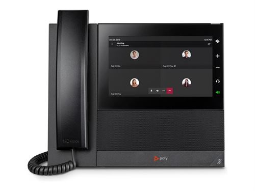Poly Ccx 600 - Pour Microsoft Teams - Téléphone Voip Avec Id D'Appelant/Appel En Instance - Sip, Rtp, Rtcp - 24 Lignes - Noir