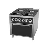 Fourneau HR Fainca Série 900 4 à 6 feux vifs four électrique Blanc 930x800x880 mm