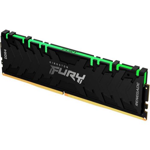 Kingston FURY Renegade RGB - DDR4 - module - 32 Go - DIMM 288 broches - 3200 MHz / PC4-25600 - CL16 - 1.35 V - mémoire sans tampon - non ECC - noir