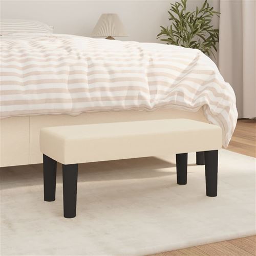 Vidaxl Banc Crème 70X30x30 Cm Tissu346621 - Image 2