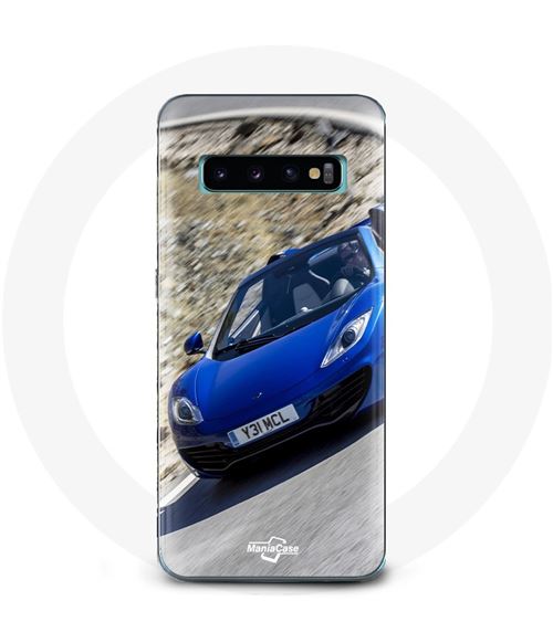 Coque pour Samsung Galaxy S10 edge Formule 1 McLaren Voiture Bleu Maniacase