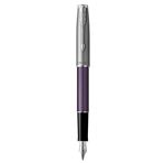 PARKER Sonnet Essentiel Stylo plume, Violet, Plume moyenne, encre noire, Coffret cadeau