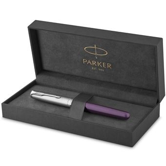 PARKER Sonnet Essentiel Stylo plume, Violet, Plume moyenne, encre noire, Coffret cadeau