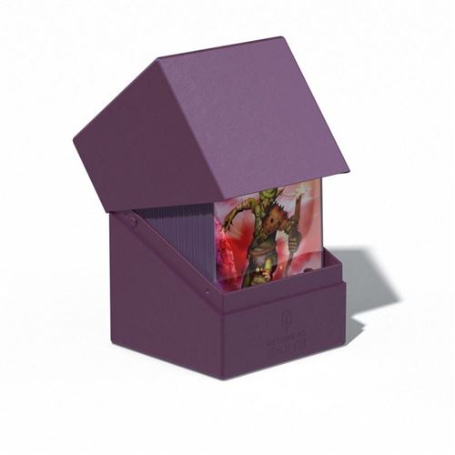 Heo Boite Pour Cartes - Ultimate Guard - Deck Case Boulder Return To Earth 100Violet - Image 3