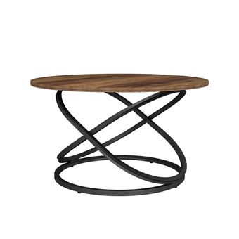 Vicco Table basse Calgary, Bois, 79.5x46cm avec grande surface de travail - 1