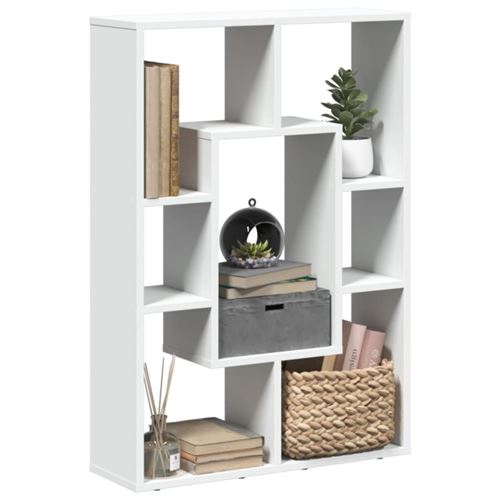VIDAXL - Bibliothèque - 63x20x90 cm - Blanc - Image 2