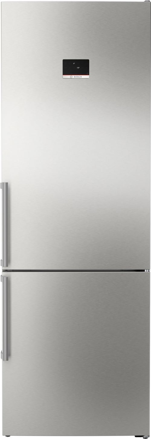 Bosch KGN49AIBT Serie 6 Kühl- und Gefrierkombination (B, 440 l, 2030 mm hoch, Standgerät, No Frost (verminderte Eisbildung), Inox-antifingerprint)