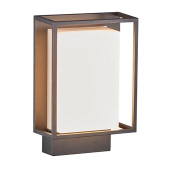 Applique Murale Nordlux Luminaire Extérieur NESTOR Sensor Lampe Murale Détecteur De Mouvement Aluminium Noir H.22.1 - IP44 - Maison