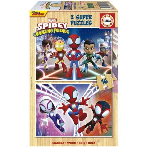 Educa Borras 2 X 16 Pièces Spidey Et Ses Amis - Image 2