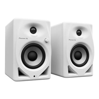Paire d'enceintes de monitoring DJ DM-40D-W - Bass Reflex - 2x19W - Mode DJ ou Production - Blanc - 1