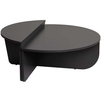 Table basse en aggloméré Podium anthracite - 1