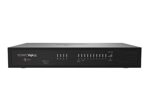 SONICWALL  TZ Series (Gen 8) TZ 380 - Dispositif de s&eacute;curit&eacute; - Haute disponibilit&eacute; - 1GbE 2.5GbE 5GbE - Wi-Fi 6 - 2.4 GHz 5 GHz - bureau 