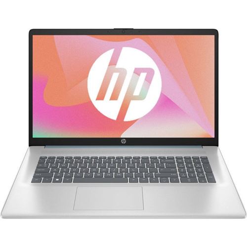 HP Laptop 17-Cn4002Nf - Intel Core 3 - 100U / Jusqu'À 4.7 Ghz - Win 11 Home - UHD Graphics - 16 Go Ram - 512Go SSD Nvme - 17.3" 1600 X 900 (Hd+) - Wi-Fi 6, Bluetooth - Argent Naturel, Gris Doux (Clavier) - Clavier : Français