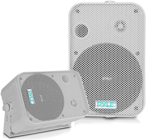 Enceinte d’Extérieur Bluetooth - Pyle - haut parleur murales - 500 W - Blanc