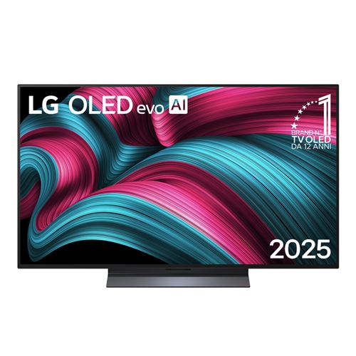 Télévision LG OLED evo AI OLED48C55LA 121.9 cm 48 pouces 4K Ultra HD Smart TV Wifi Noir