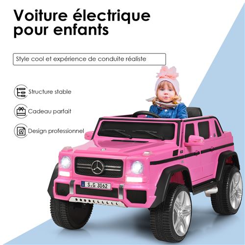voiture eléctrique giantex 12 V pour enfants BMW G650-S avec lumières LED,  télécommande parentale de 3 à 8 ans rose - Véhicule électrique pour enfant  - Achat & prix