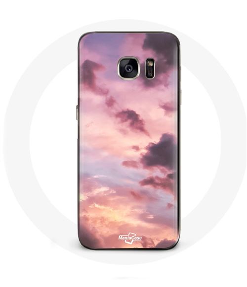 Coque pour Samsung Galaxy S6 edge Coucher de soleil rose Maniacase