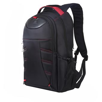 Sac à Dos Scolaire Noir 15 Pouces - Motif Saxophone/trombone - Multi-poches, Pour Ordinateur Portable