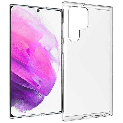 Accezz Coque Clear pour Samsung Galaxy S22 Ultra Transparent