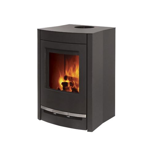 PO&Ecirc;LE &Agrave; BOIS GEMMA 5 B&Ucirc;CHES 25CM - Noir 