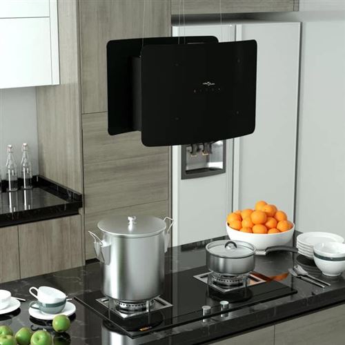 Non Communiqué Noir Vidaxl Hotte Suspendue À Lcd Tactile Hotte De Cuisine Eclairage Led Hotte Aspirante Filtre À Graisse Maison Intérieur Verre 51023