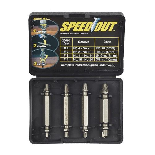 GENERIQUE - Lot de 4 Extracteurs de Vis Speed - 20 cm - Argent - Image 2