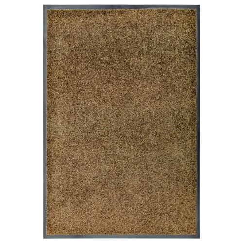 Paillasson lavable Marron 60x90 cm Vidaxl Marron