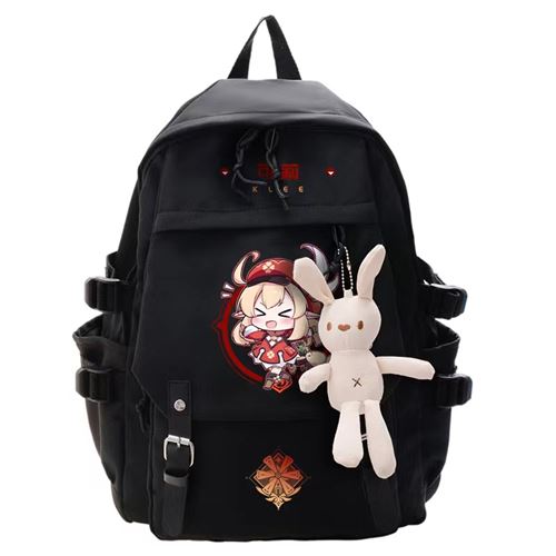 Sac à Dos Genshin Impact pour Garçon et Filles (SD1369) 32*13*45 cm Noir