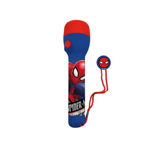 KIDS LICENCING Lampe de Poche - Spider Man - Rouge et Bleu - 21 cm