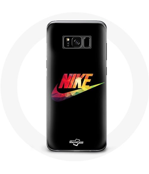 Coque pour Samsung Galaxy S8 plus Nike Logo Couleur fond noir Maniacase